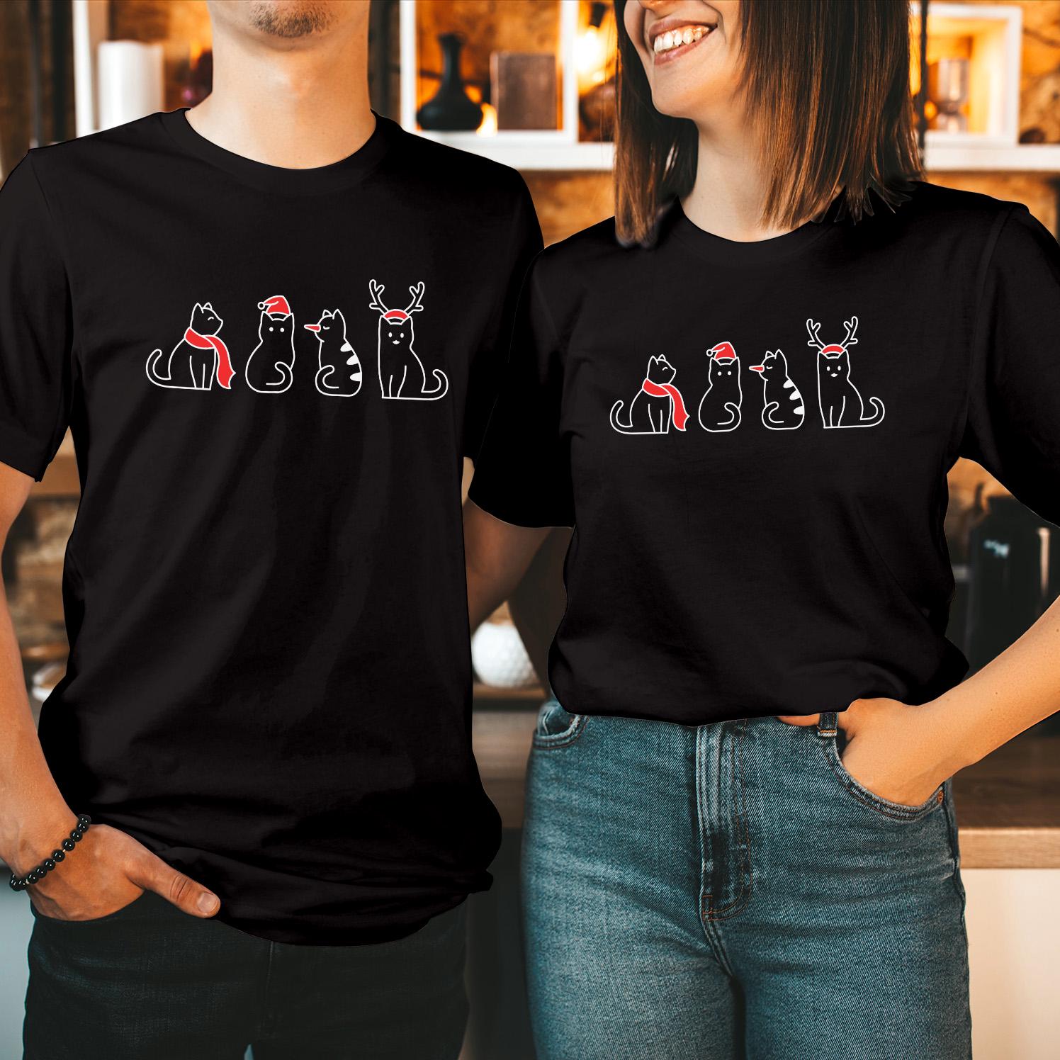 Doodle Christmas Cat Tee – Caring For Cats USA