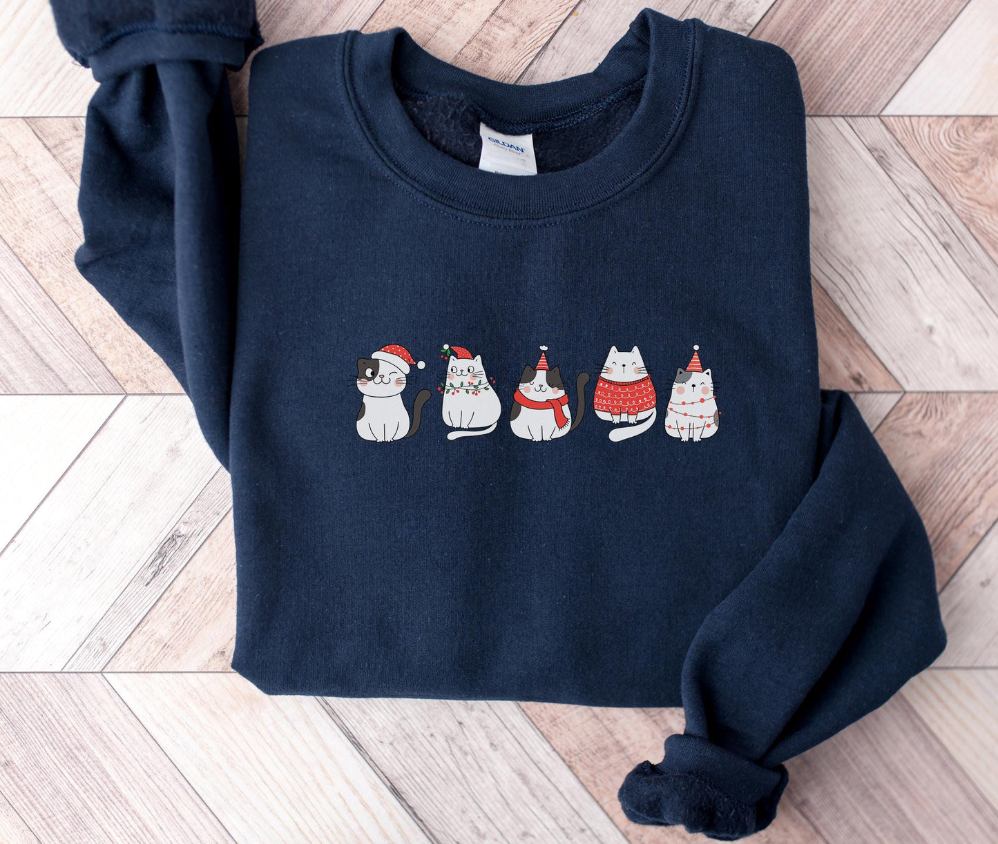 Cute Cat Christmas Sweater