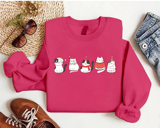 Cute Cat Christmas Sweater