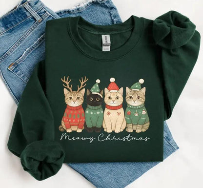 Meowy Christmas Sweater V13