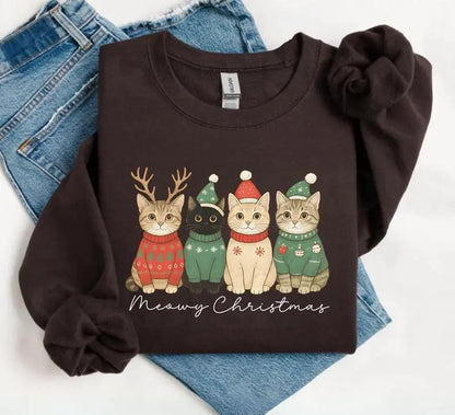 Meowy Christmas Sweater V13