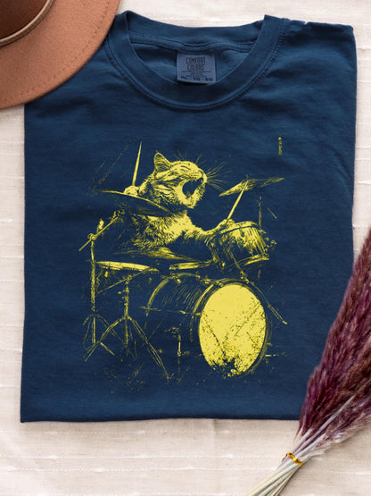 Rock Star Cat Tee