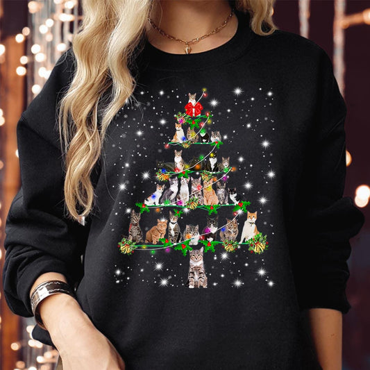 Christmas Tree Cat Sweater V2