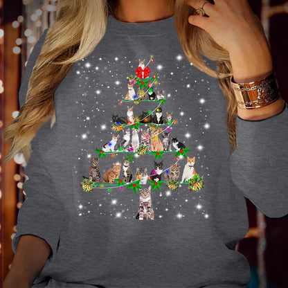 Christmas Tree Cat Sweater V2