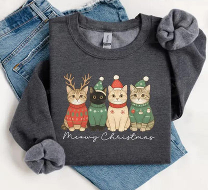 Meowy Christmas Sweater V13