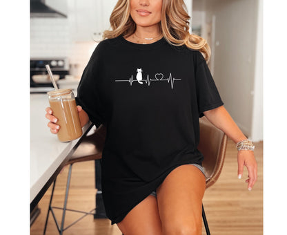 Cat Heartbeat Tee