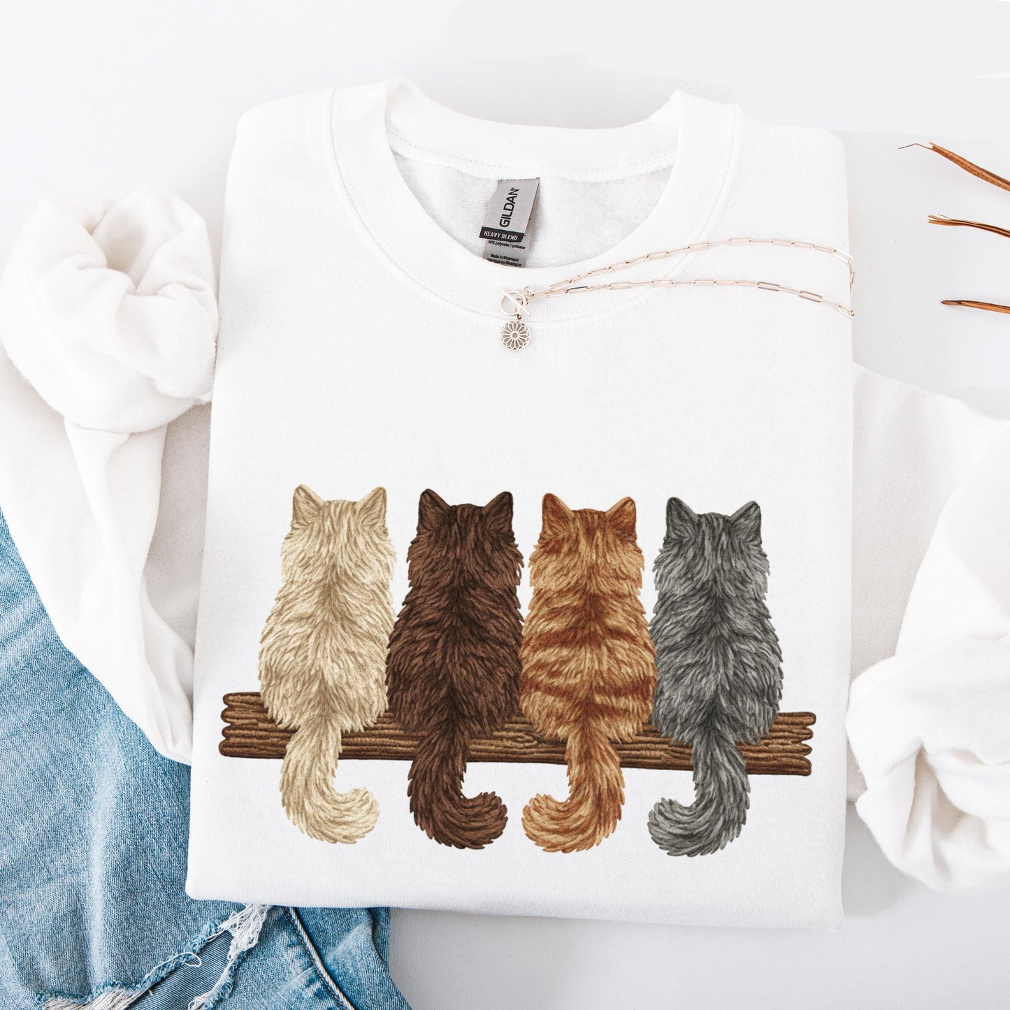 Vintage Cat Sweatshirt