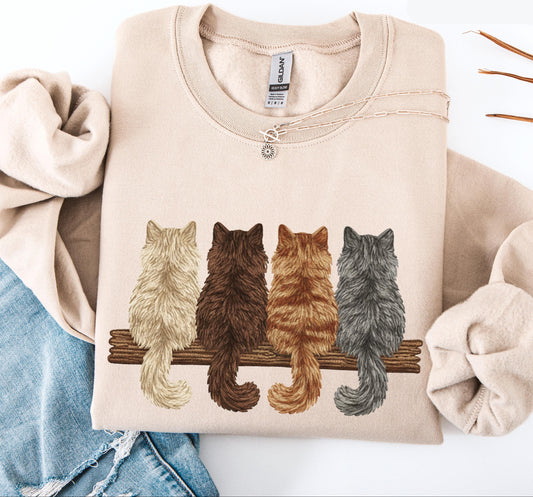 Vintage Cat Sweatshirt