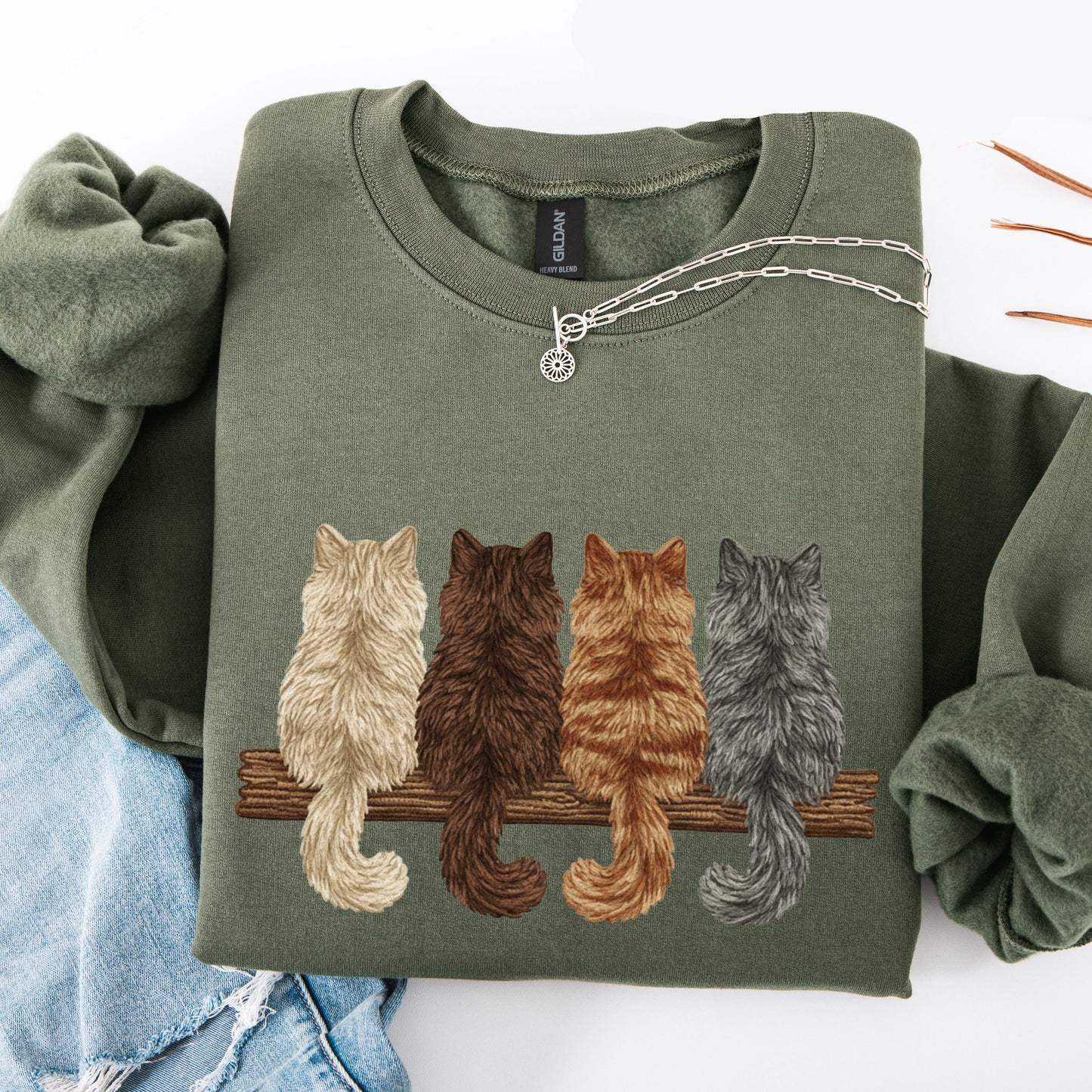 Vintage Cat Sweatshirt