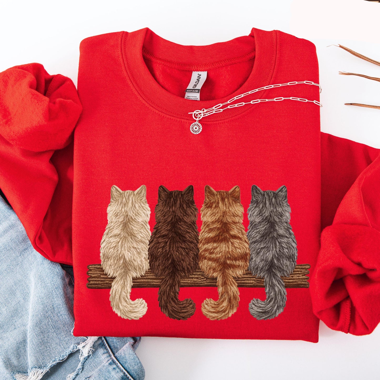 Vintage Cat Sweatshirt