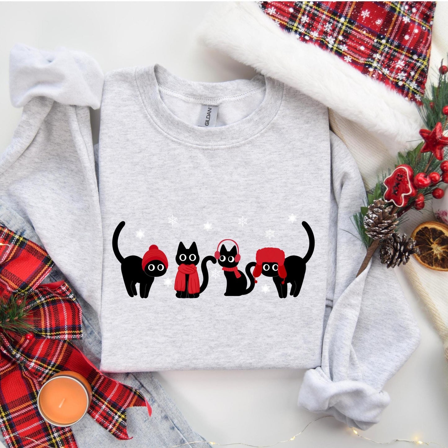 Cozy Winter Cats Sweater