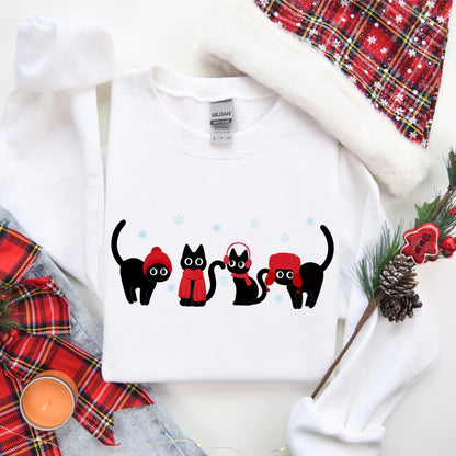 Cozy Winter Cats Sweater