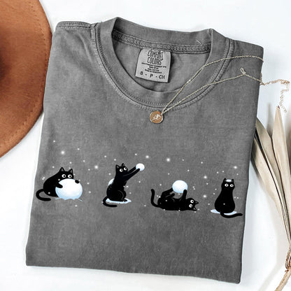 Black Cats & Snowballs Sweater