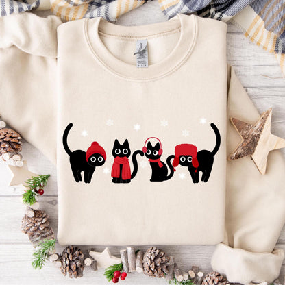 Cozy Winter Cats Sweater