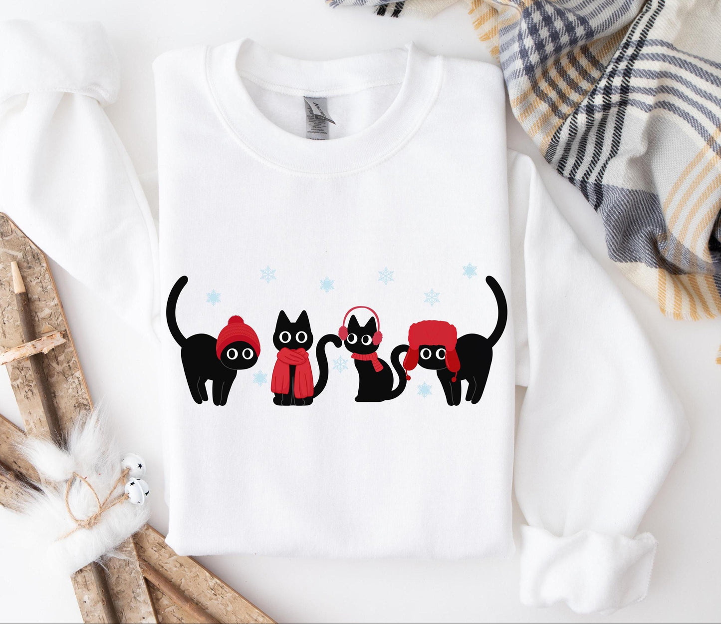 Cozy Winter Cats Sweater