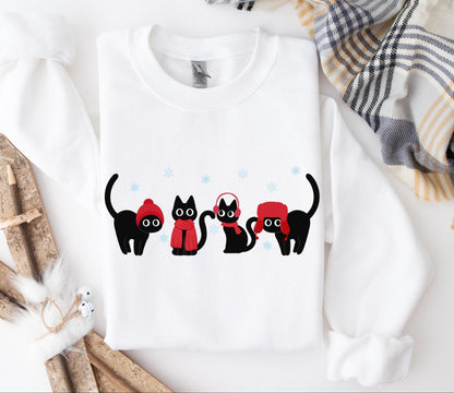Cozy Winter Cats Sweater