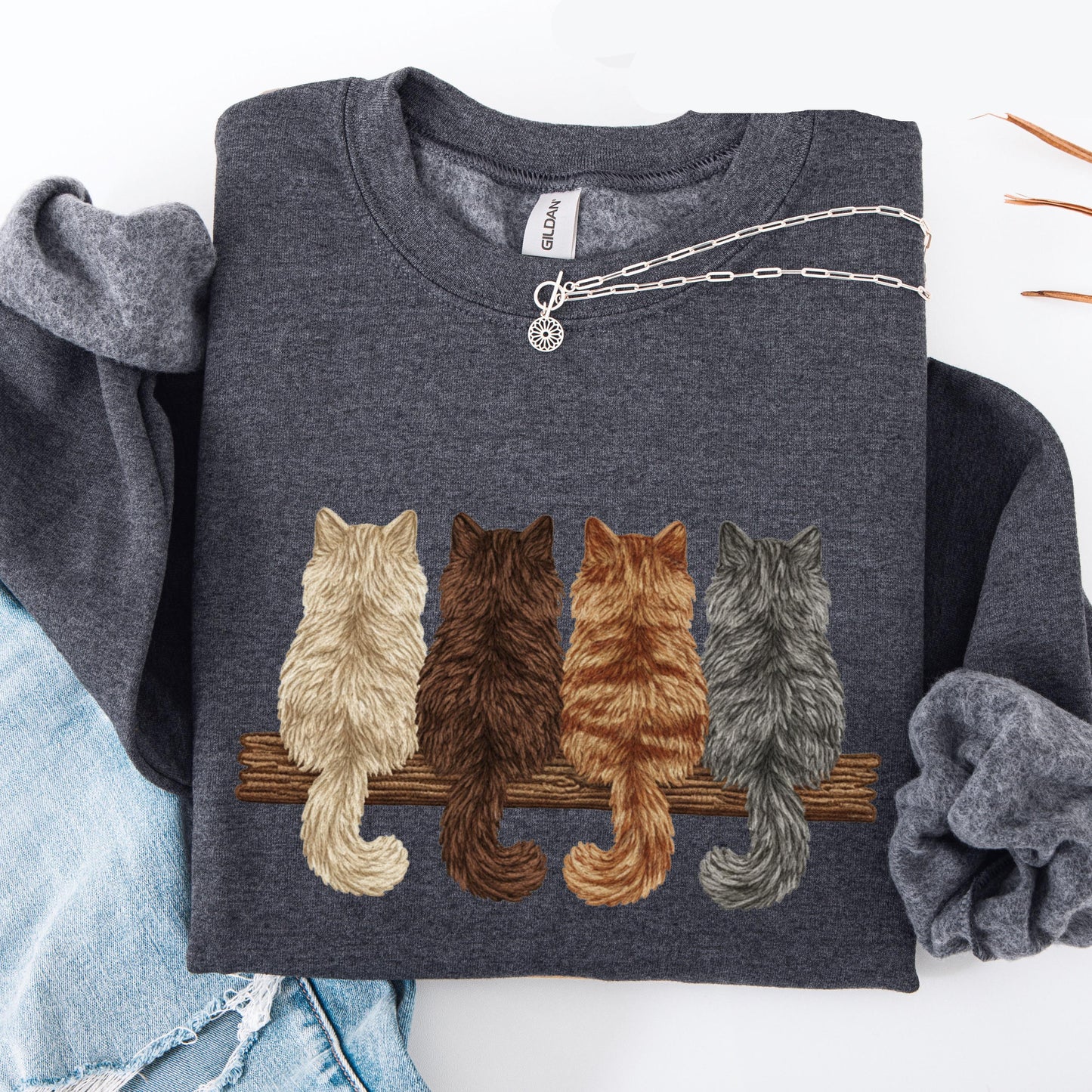 Vintage Cat Sweatshirt