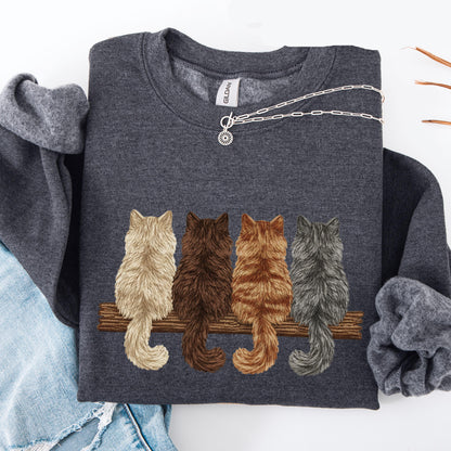 Vintage Cat Sweatshirt