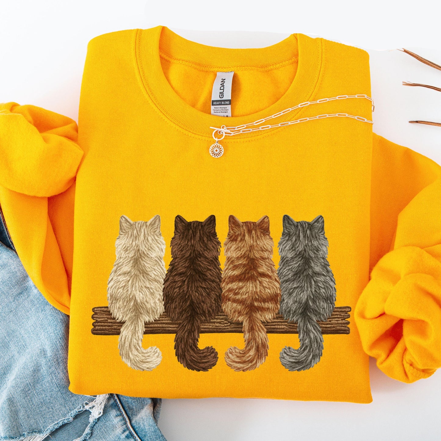 Vintage Cat Sweatshirt