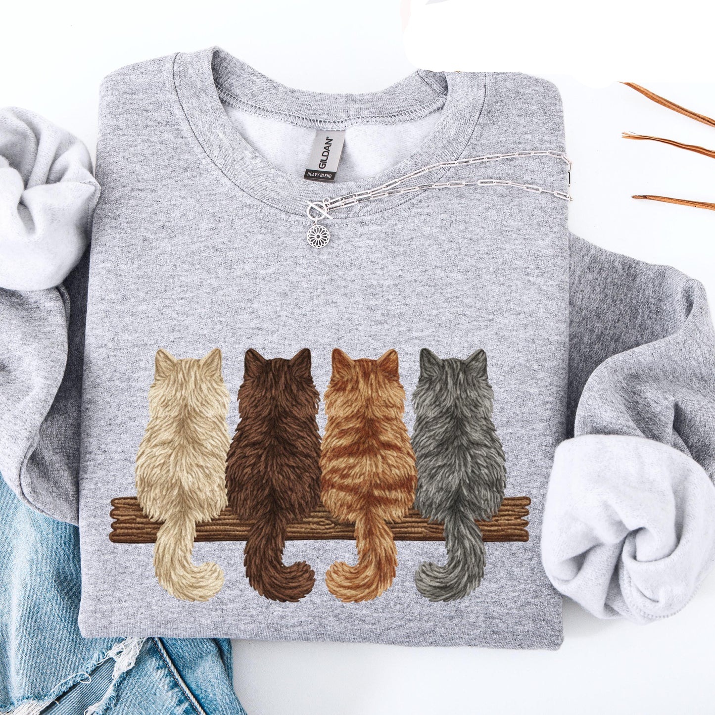 Vintage Cat Sweatshirt