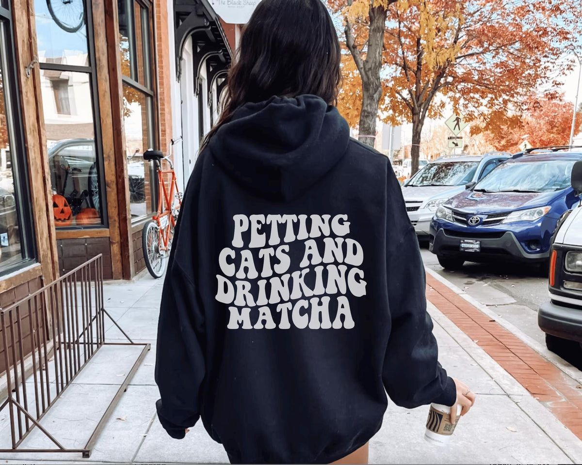 Matcha and Cats Hoodie