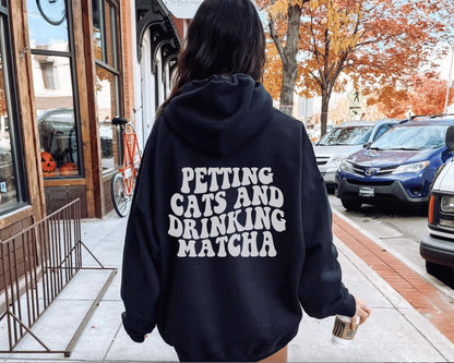 Matcha and Cats Hoodie