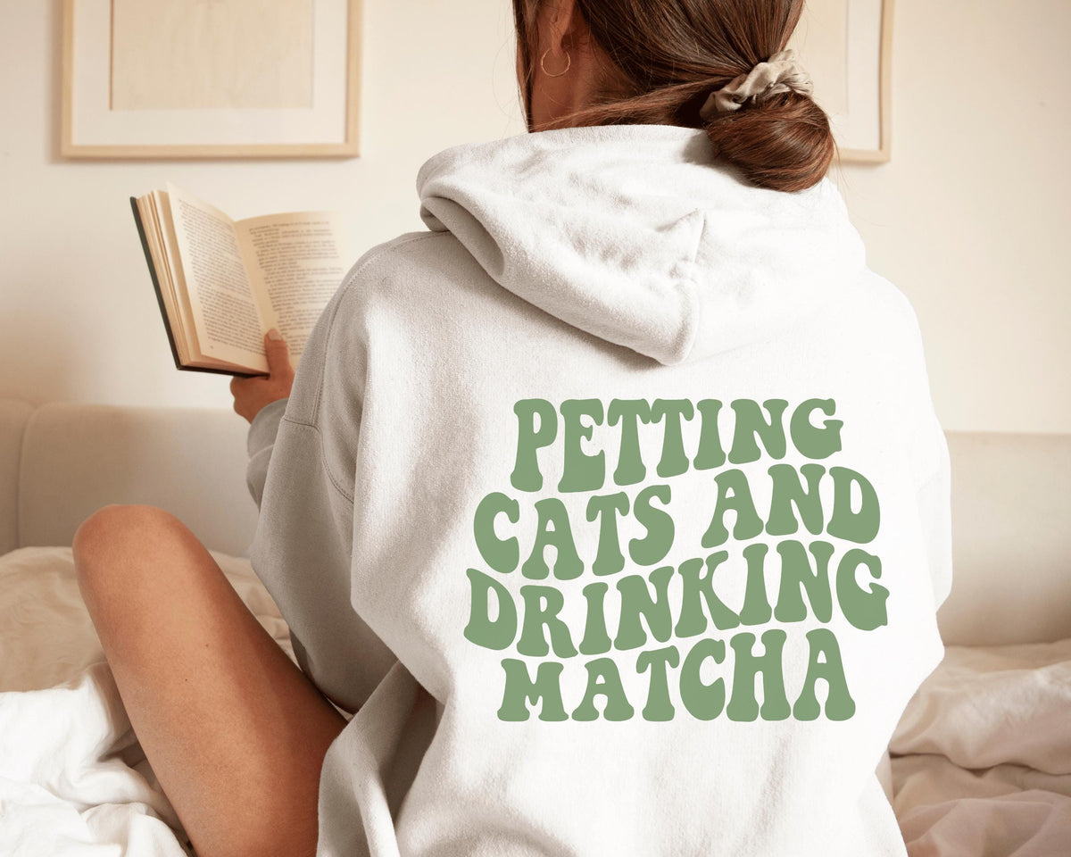 Matcha and Cats Hoodie