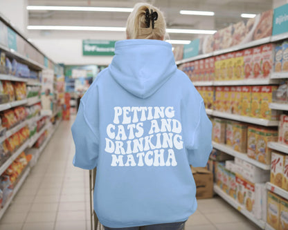 Matcha and Cats Hoodie