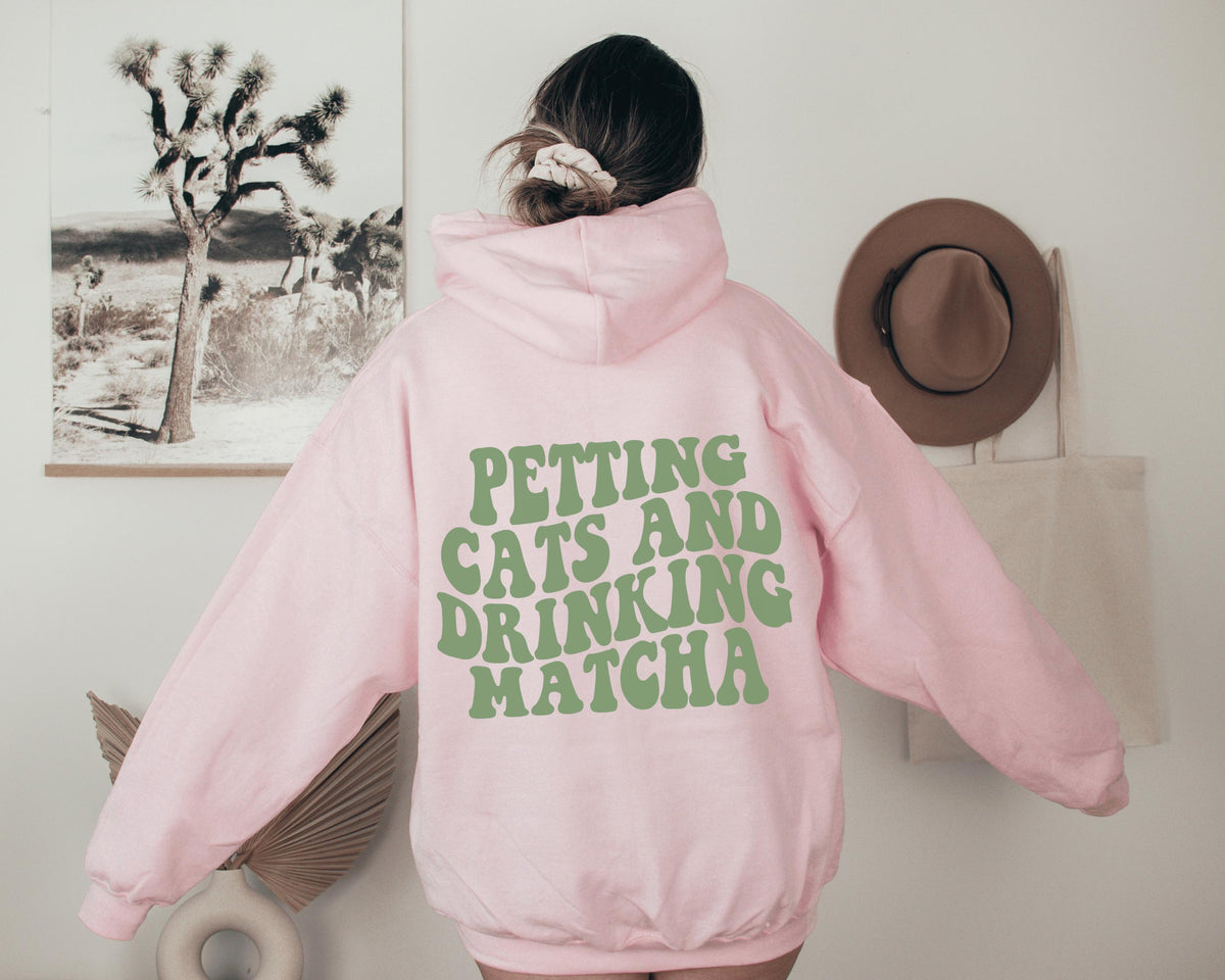 Matcha and Cats Hoodie