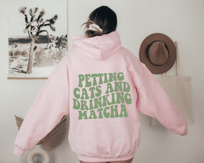 Matcha and Cats Hoodie