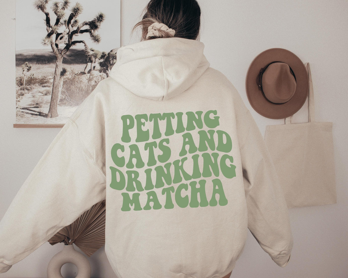 Matcha and Cats Hoodie