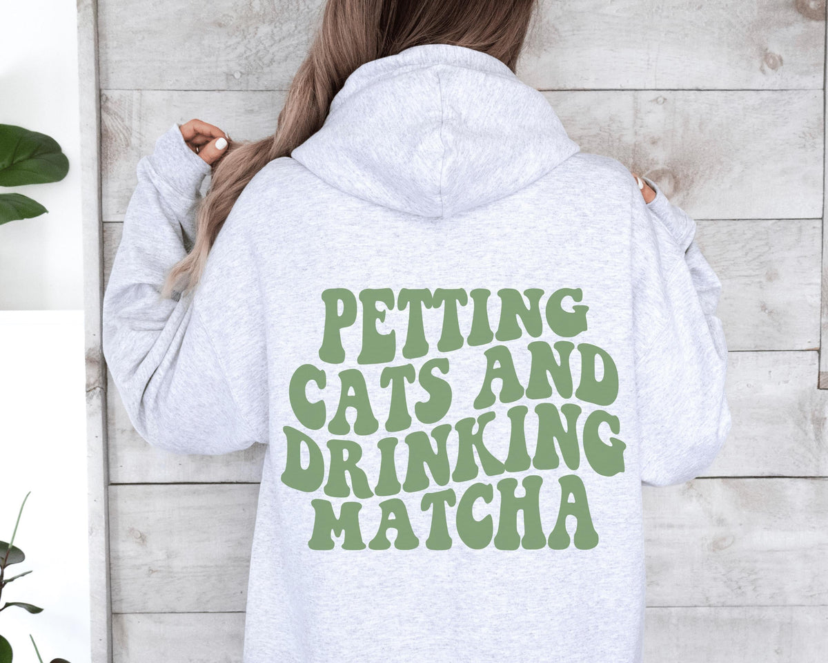 Matcha and Cats Hoodie