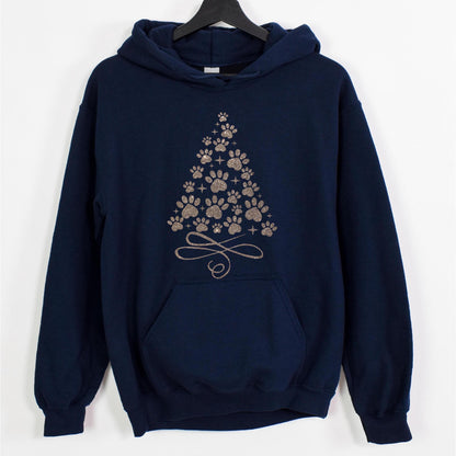 Christmas Dog Paw Hoodie