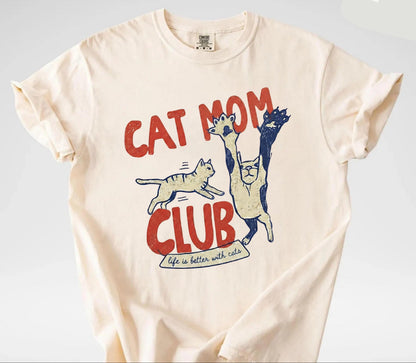 Cat Mom Club Tee