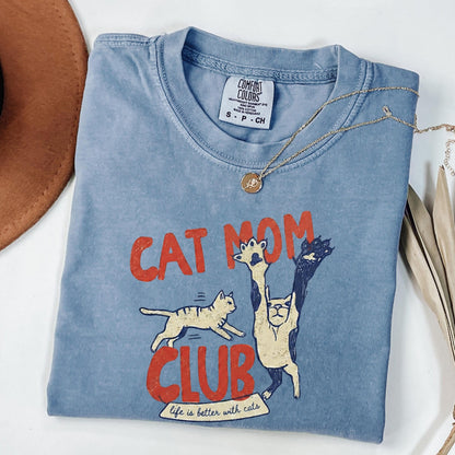 Cat Mom Club Tee