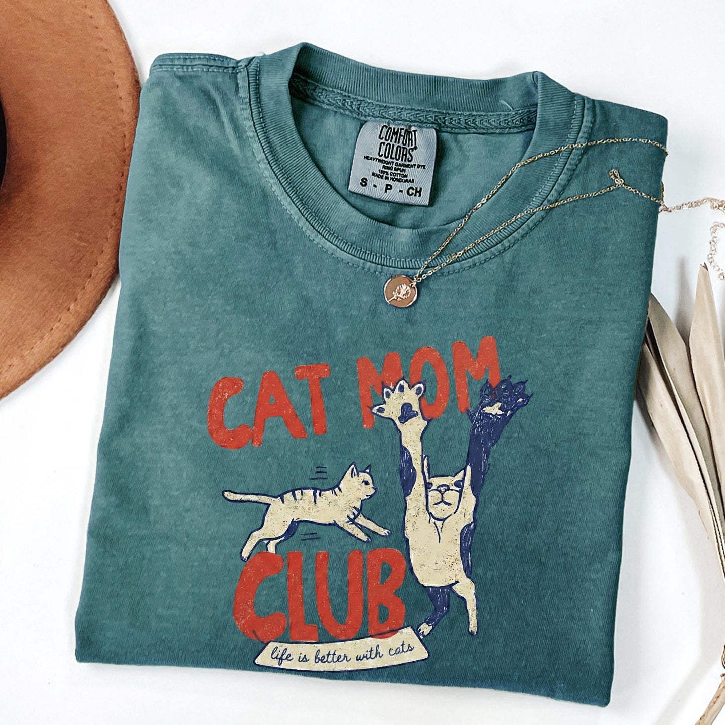 Cat Mom Club Tee