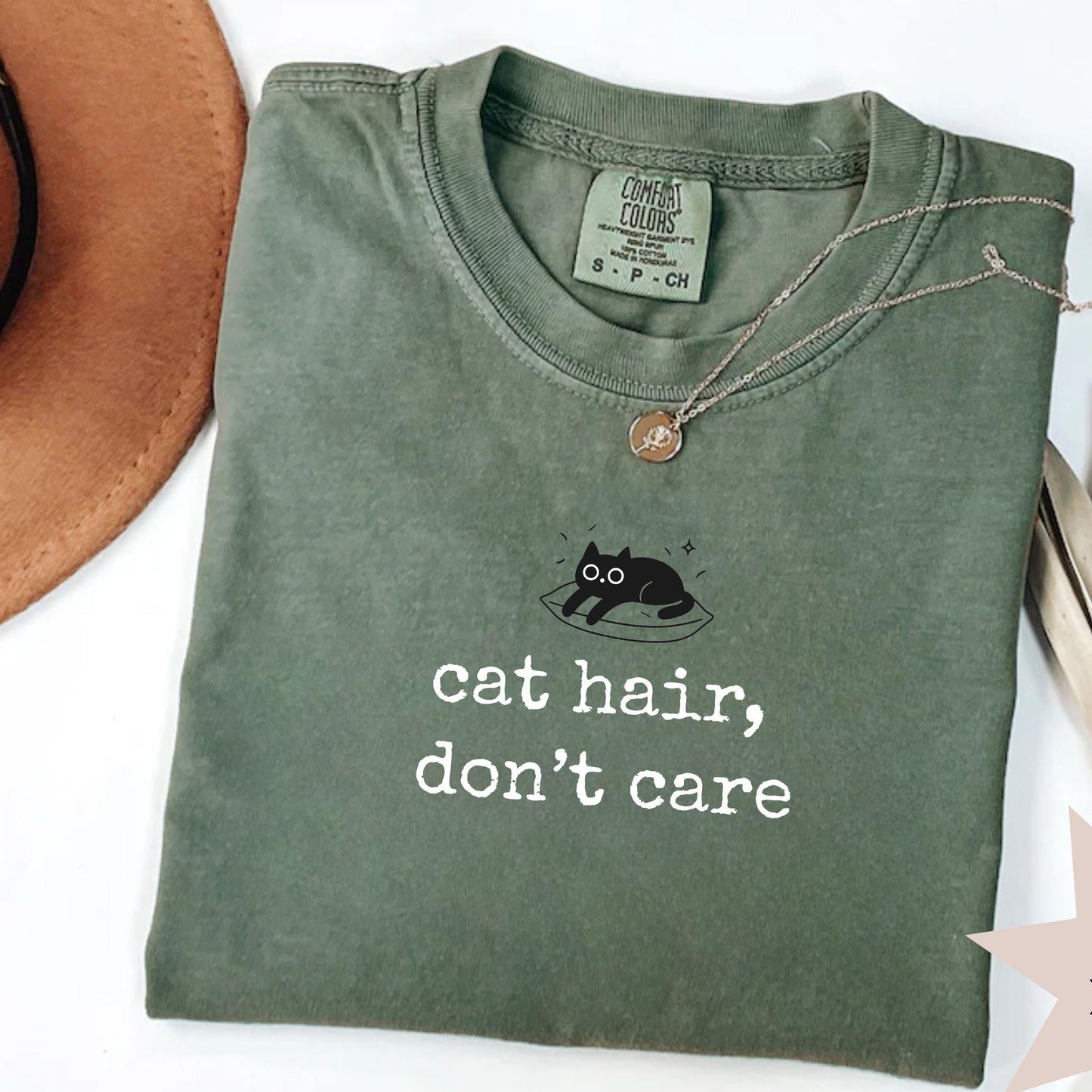 Cat Hair Don't Care Tee