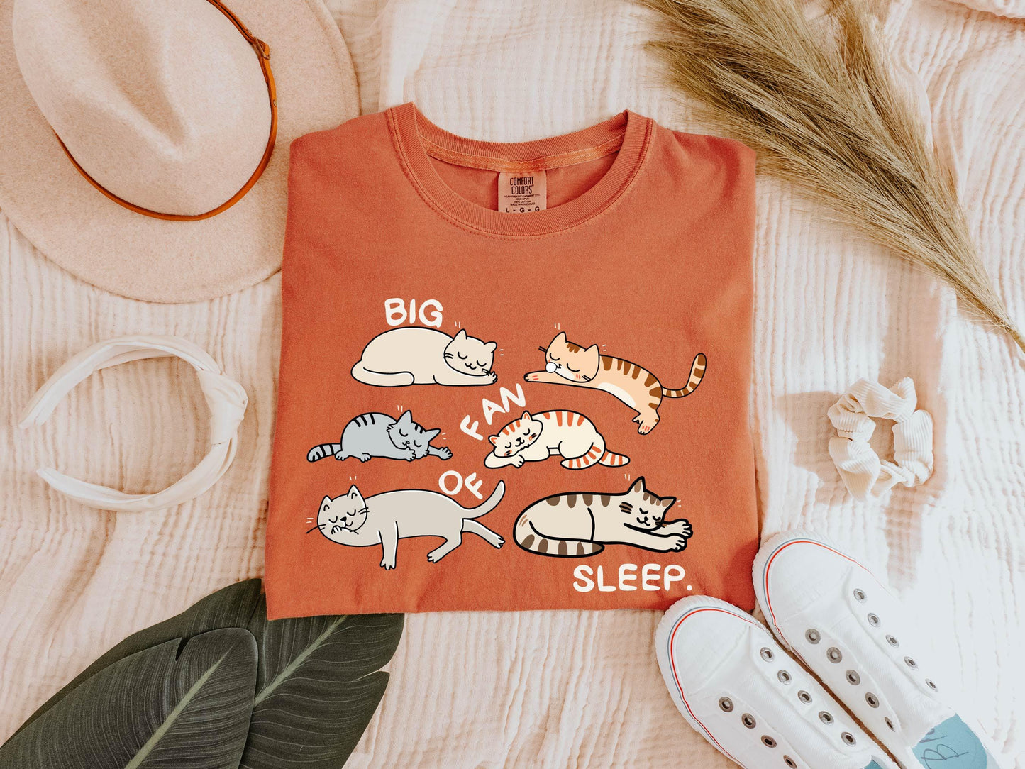 Big Fan of Sleep Cat Shirt
