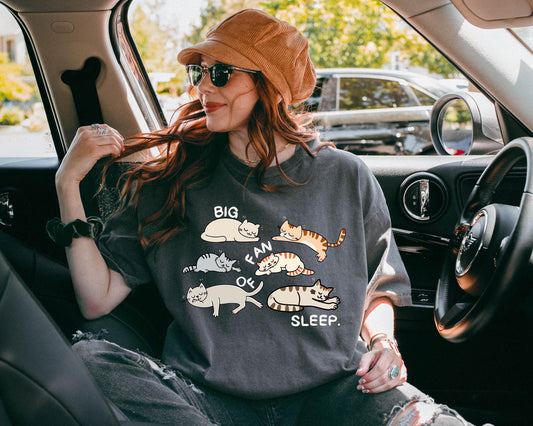 Big Fan of Sleep Cat Shirt