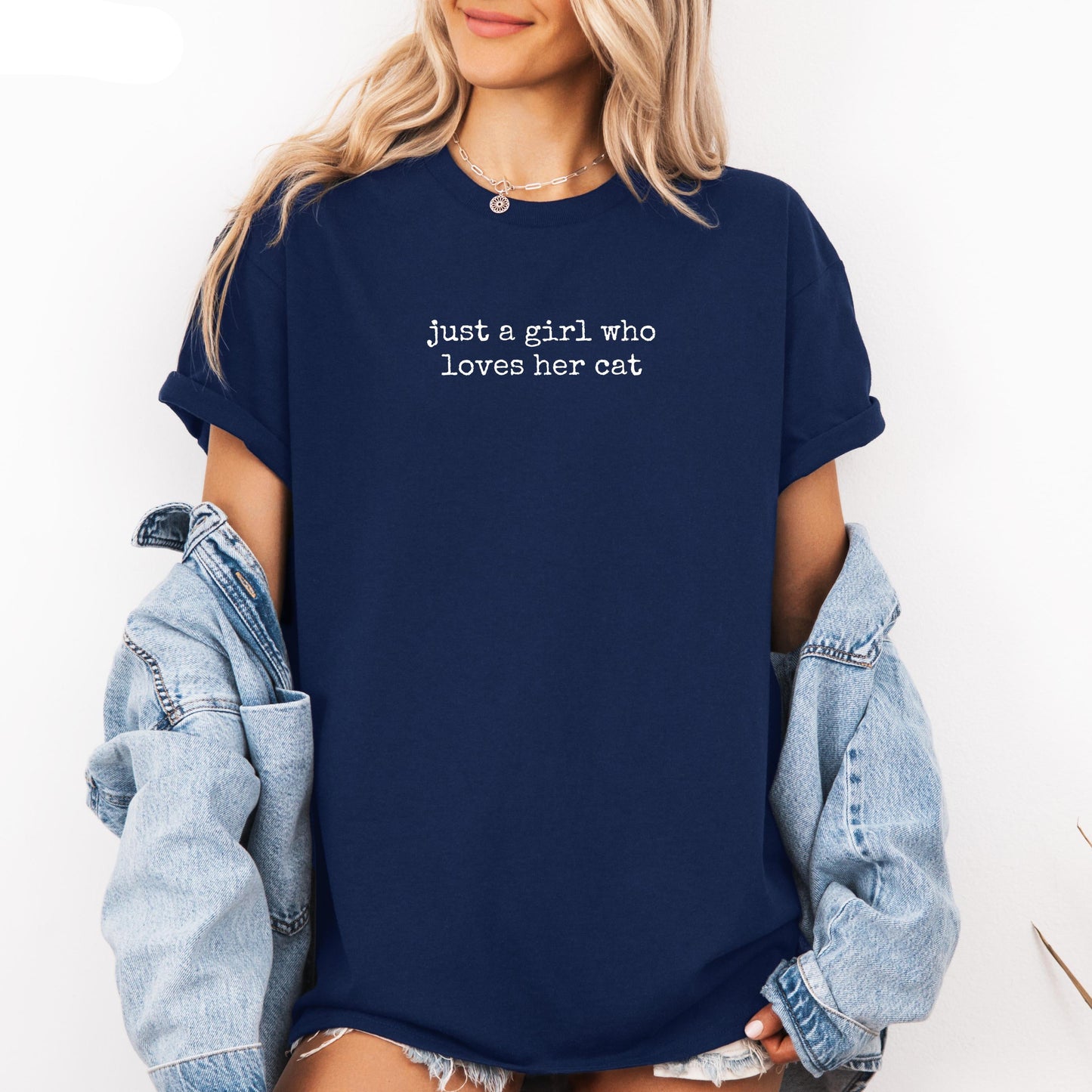 Just a Girl Who Loves Her Cat Shirt