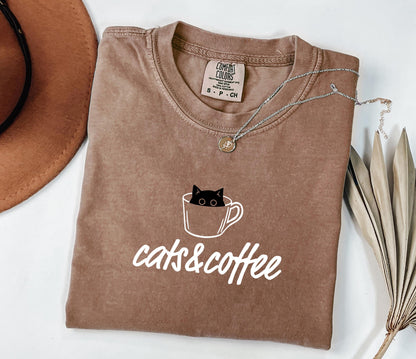 Cats And Coffee Shirt