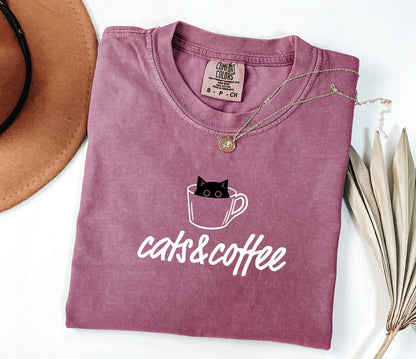 Cats And Coffee Shirt
