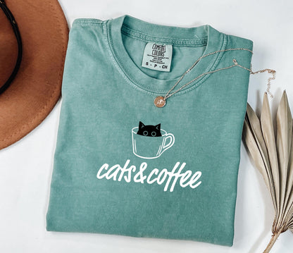 Cats And Coffee Shirt