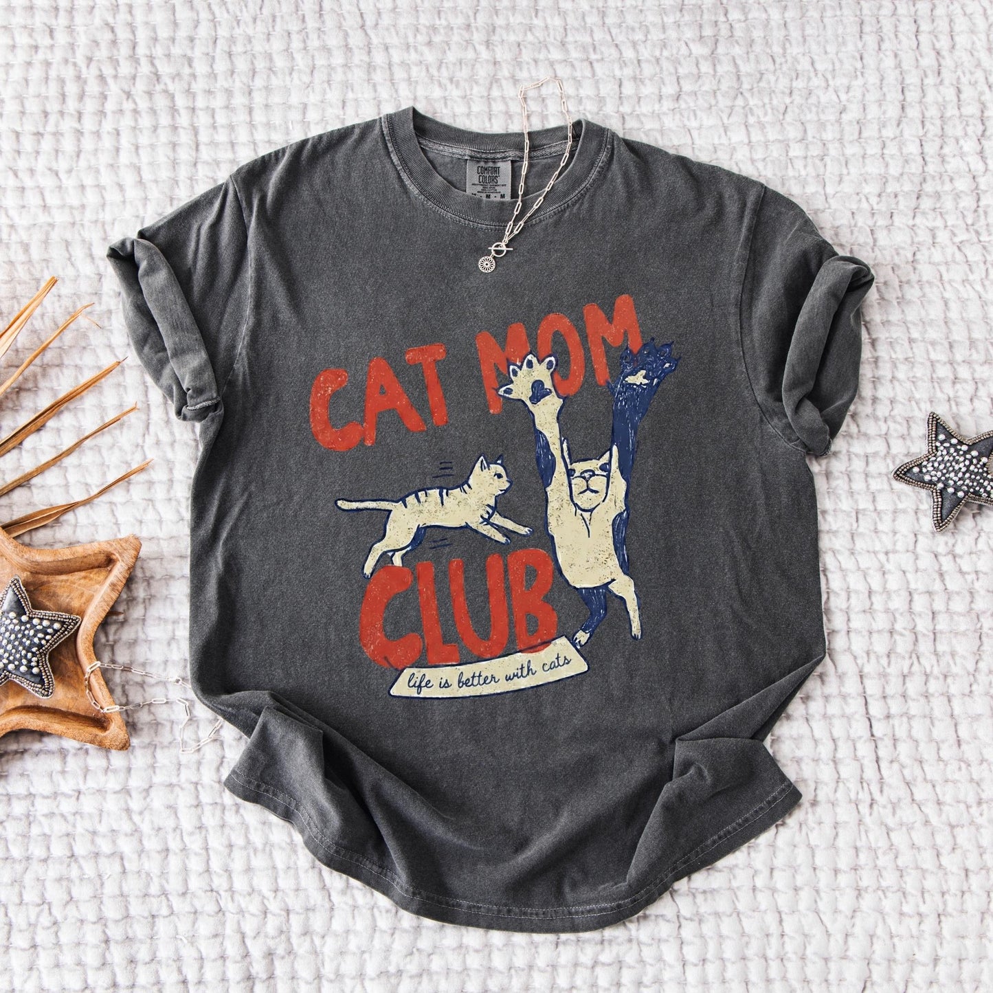 Cat Mom Club Tee