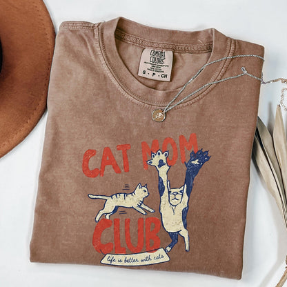 Cat Mom Club Tee