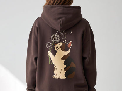 Calico Cat Dandelion Hoodie
