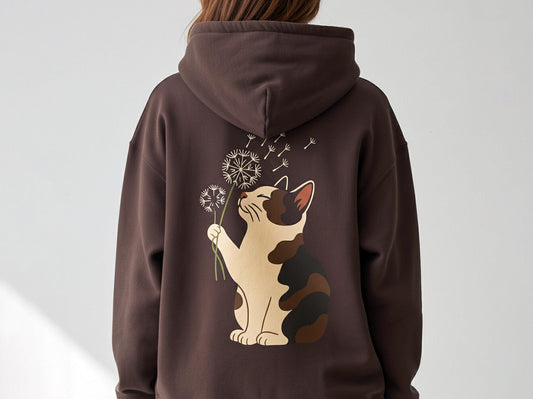 Calico Cat Dandelion Hoodie