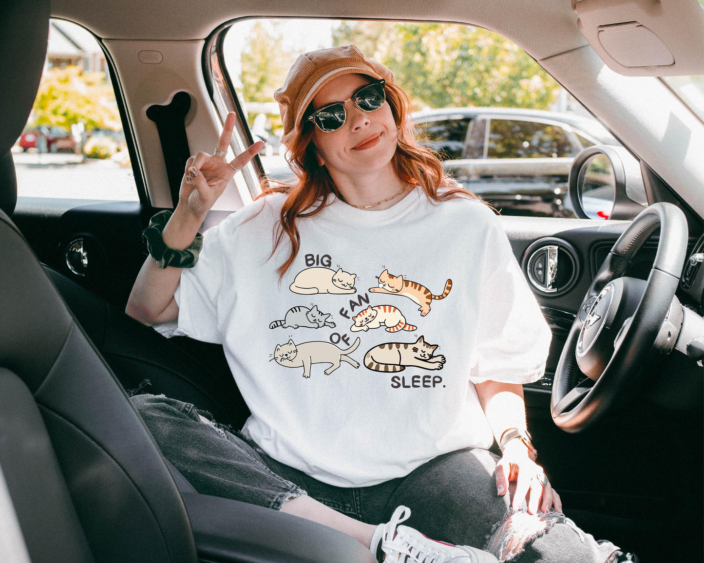 Big Fan of Sleep Cat Shirt