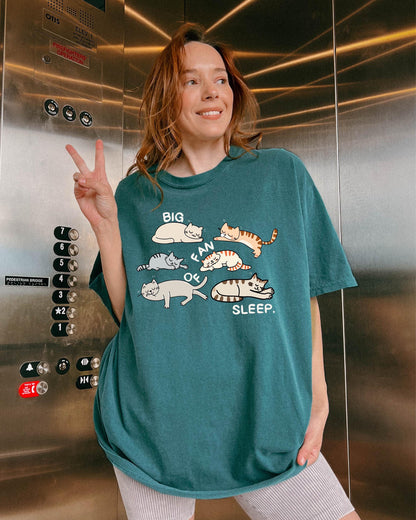 Big Fan of Sleep Cat Shirt