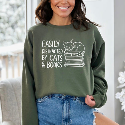 Easily Distracted By Cats Sweater V9